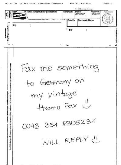 Fax from +4935*****231