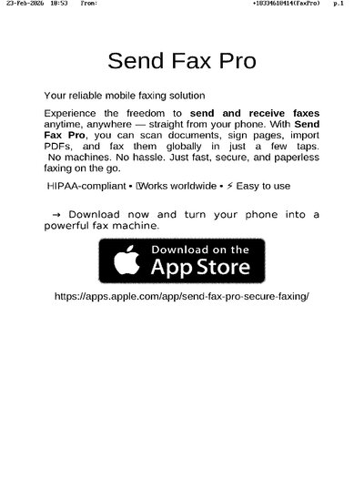 Fax from +183*****414FaxPro