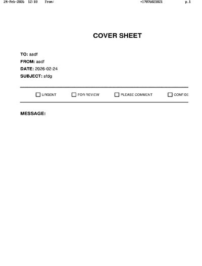 Fax from +170*****821