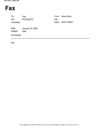 Fax from MCLEODHEALTH