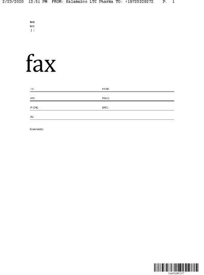 Fax from KalamazooLTCPharma