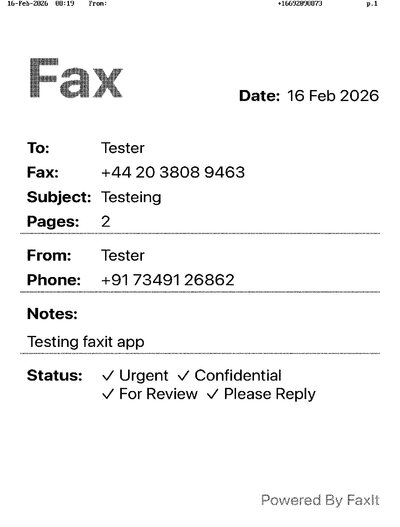 Fax from +166*****873