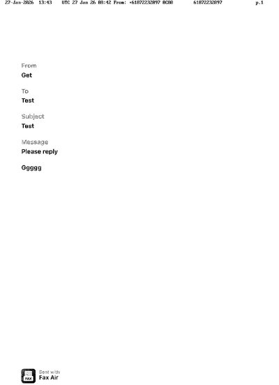 Fax from +618*****097