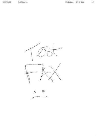 Fax from +190*****888