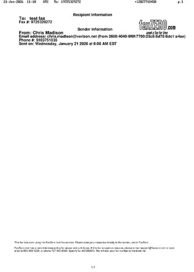 Fax from +120*****450