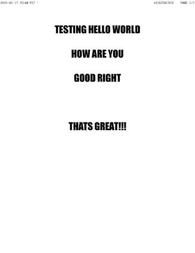 Fax from +131*****638