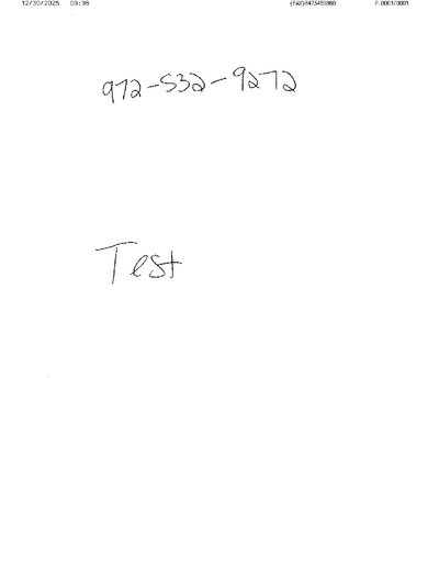 Fax from +847*****60