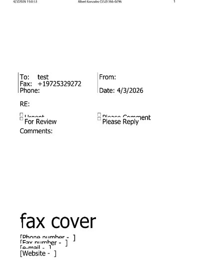 Fax from +352*****96