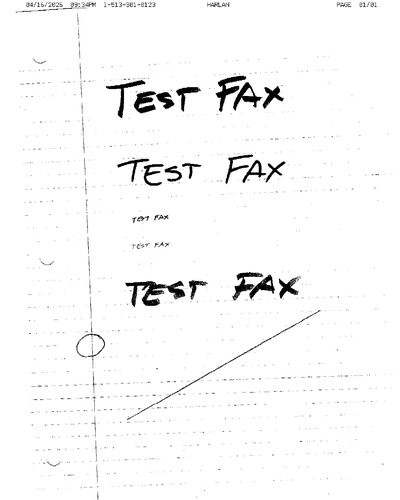 Fax from +151*****123