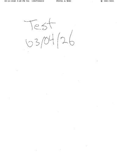 Fax from +136*****210