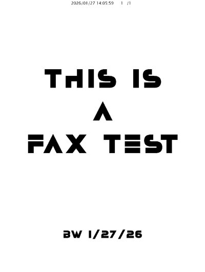 Fax from Unknown