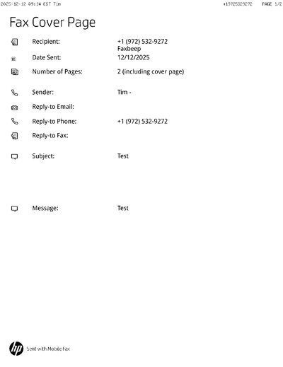 Fax from +197*****272