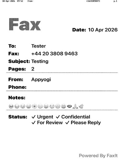 Fax from +166*****873