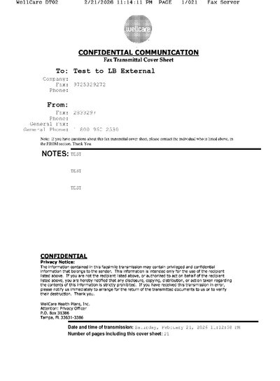 Fax from WellCareDT02