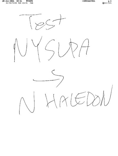 Fax from +184*****416