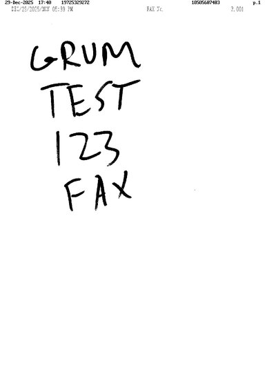 Fax from +185*****403