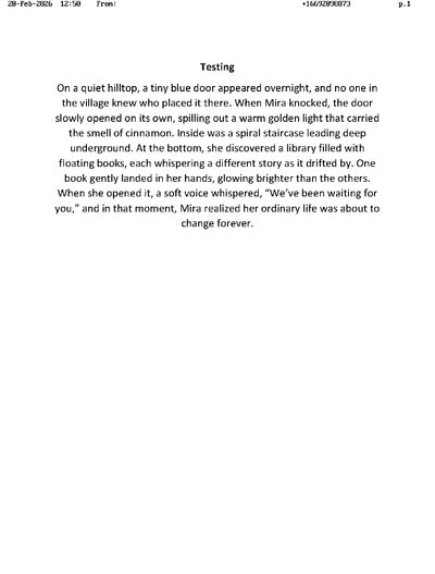 Fax from +166*****873