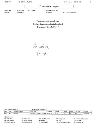 Fax from +575*****37