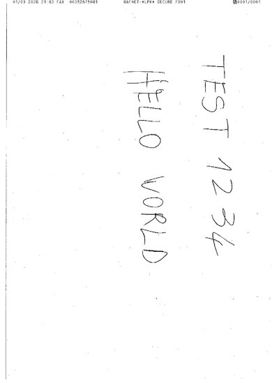 Fax from +6103*****081