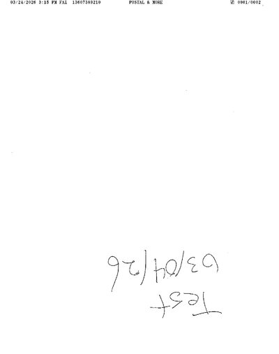 Fax from +136*****210