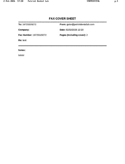 Fax from +198*****146