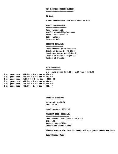 Fax from GUESTTRENDS