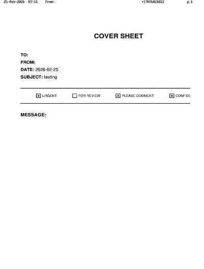 Fax from +170*****821