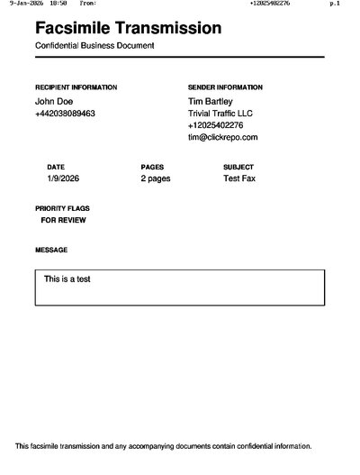 Fax from +120*****276