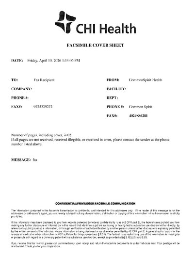 Fax from CSHFaxServiceRA03