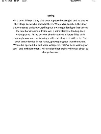 Fax from +166*****873